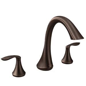 Moen T943ORB Eva 2-Handle Roman Tub Faucet Trim Kit – Oil Rubbed Bronze